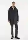 Abrigo Train Gris Talla XS Hombre Mango