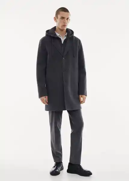 Abrigo Train Gris Talla XS Hombre Mango
