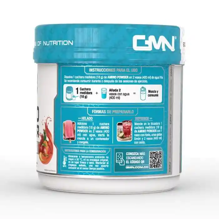 Aminoácidos Bcaa Gmn Amino Powder Frutos Tropicales