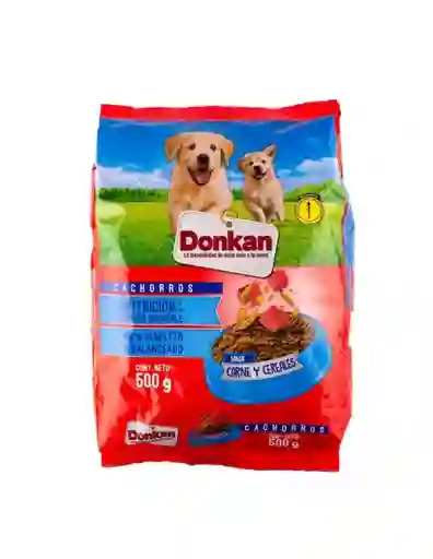 Donkan Alimento Seco para Perros Cachorros de Carne y Cereales