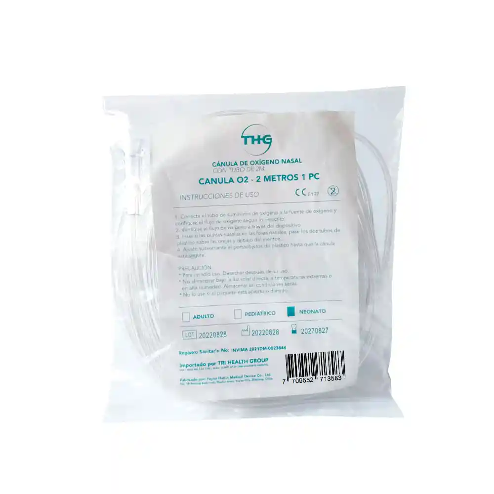 Canula Nasal Para Oxigeno Neonato Thg 2 Metros