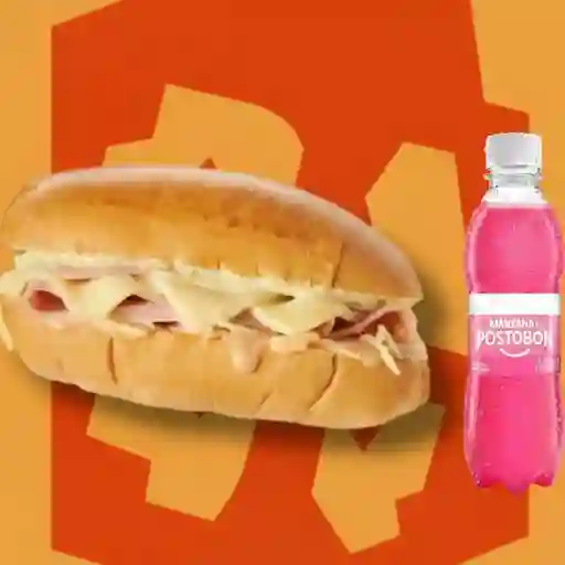 Combo jamón queso + manzana 250 ml