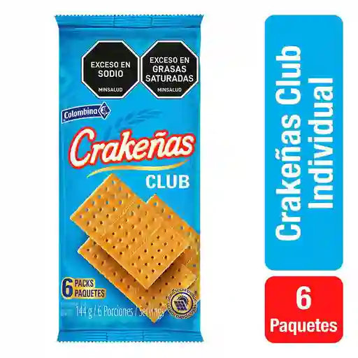 Galletas Crakenas Club Individual (144 Gr)