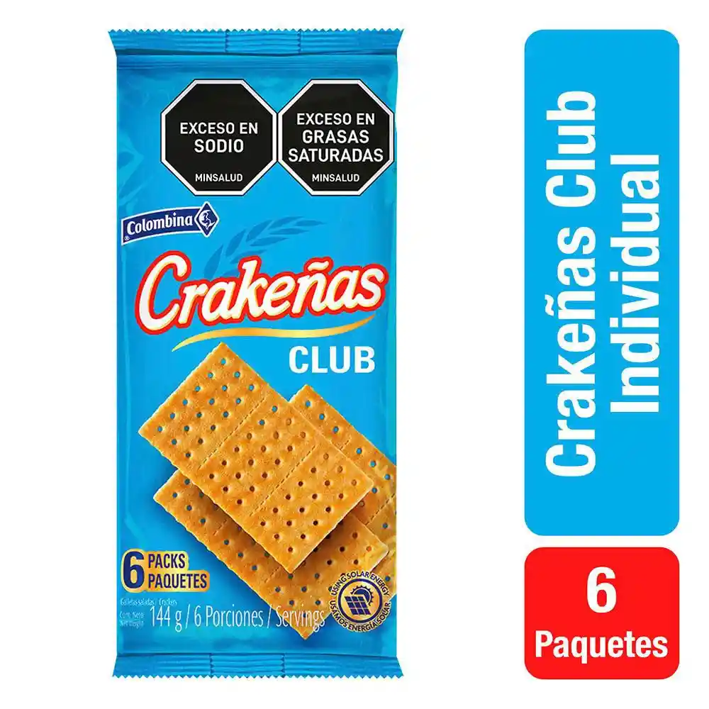 Galletas Crakenas Club Individual (144 Gr)