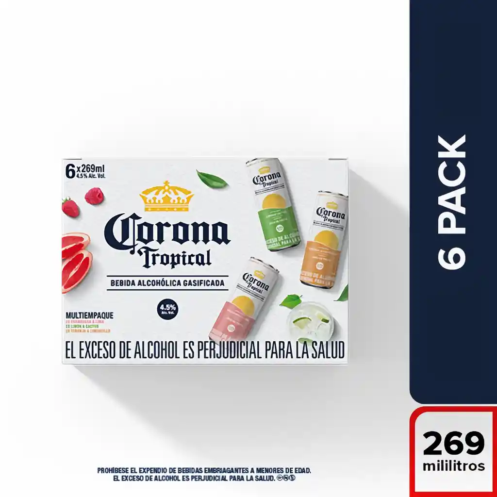 Corona Tropical variado - Lata 269ml x6