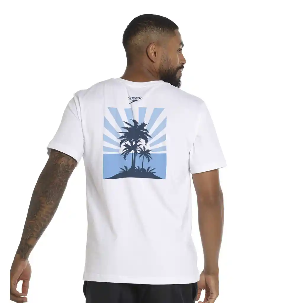 Camiseta Manga Corta Suncoast Rush Hombre Blanco-l