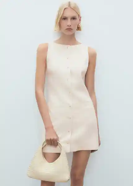 Vestido Tiko Crudo Talla XS Mujer Mango