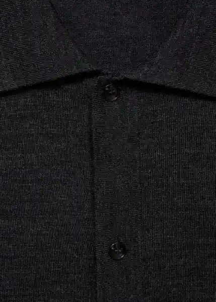 Camisa Willyo Gris Oscuro Vigore Talla L Hombre Mango