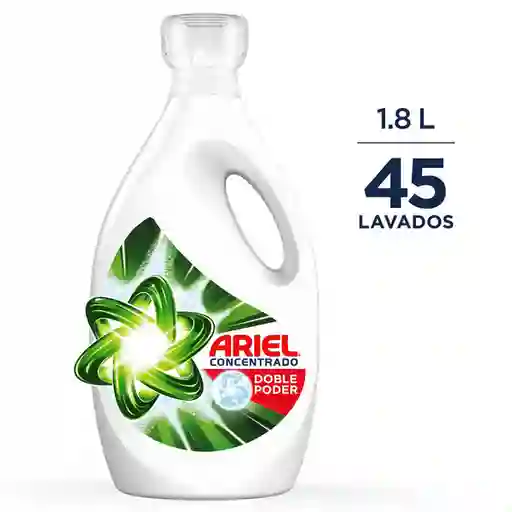 Detergente Líquido Ariel Doble Poder Concentrado 1.8L