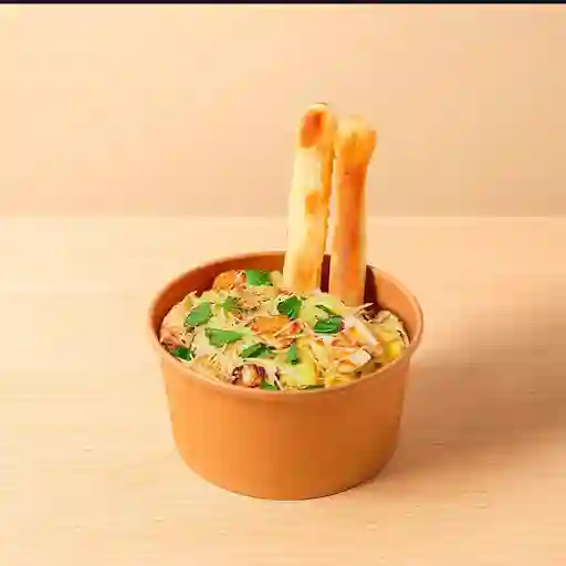 Pasta alfredo con pollo