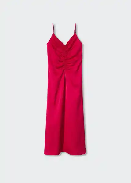 Vestido Kate Rojo Talla 21 Teen Niñass Mango