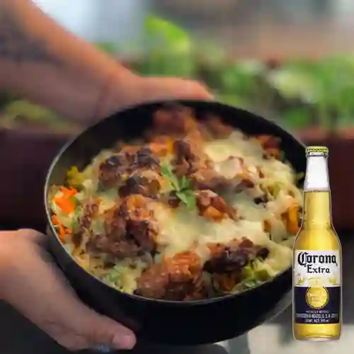 Combo Tazon Asiatico + Cerveza Corona Bot. 355ml