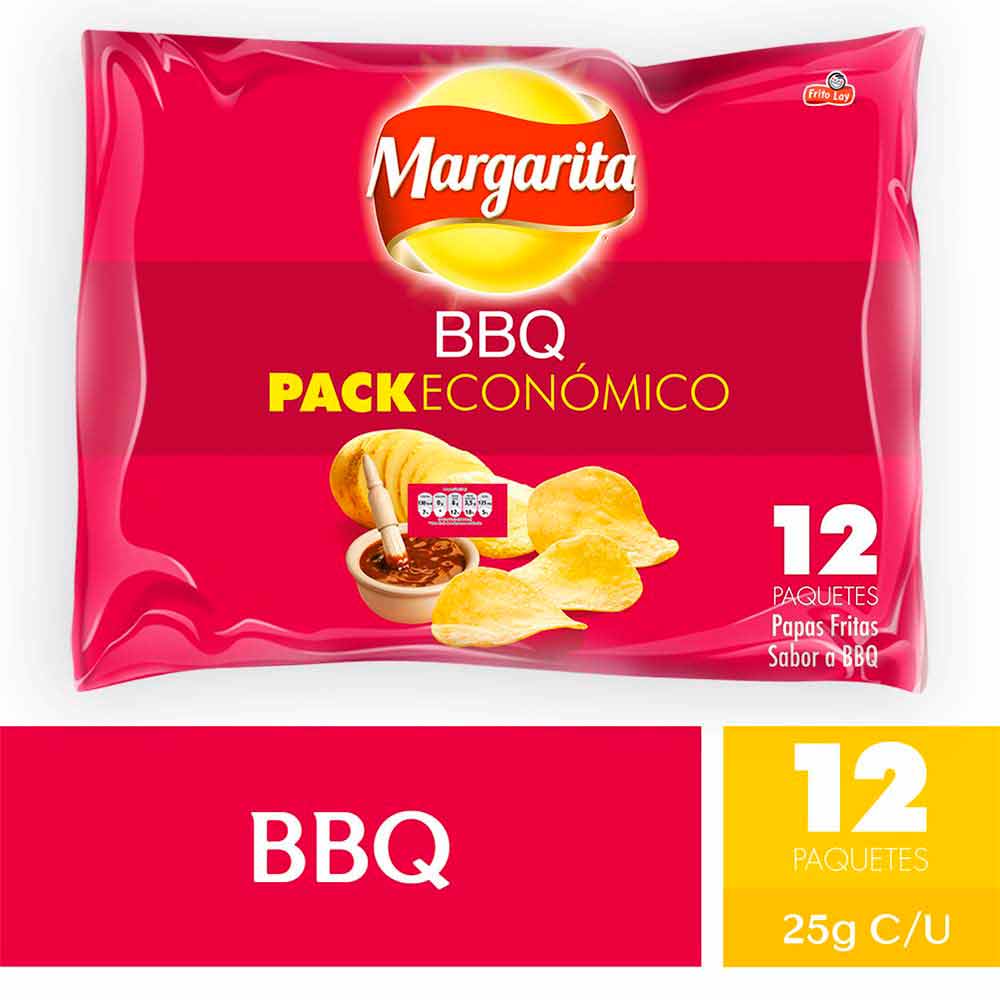 Margarita Papa Fritas Sabor a Bbq 25 g