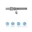Collar Mascotas Dije de Huella Grande Serie Silver Gray Miniso