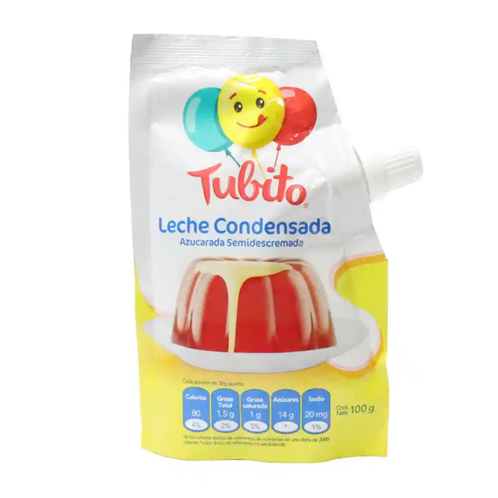 Tubito Leche Condensada Azucarada Entera