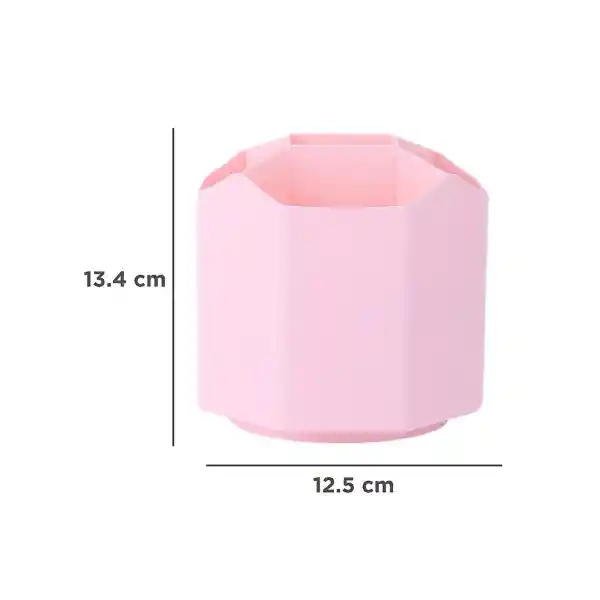 Portalápiz Giratorio de 5 Ranuras Mori Girl Rosa Miniso