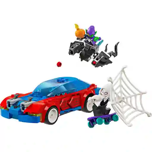 Set Construcción Coche Carreras Spider-Man y Duende Verde Lego