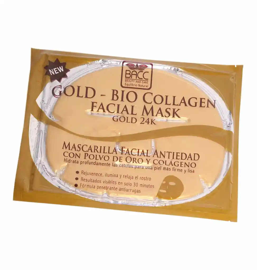BACC Mascarilla Facial Facial Gold Colageno