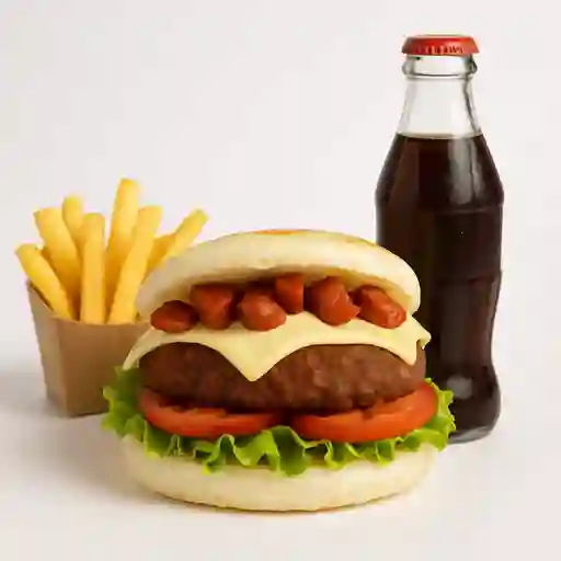 Arepa Burger en Combo.