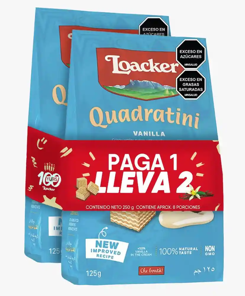 Galleta Quadrantini Pag1ll2 Loacker*250g