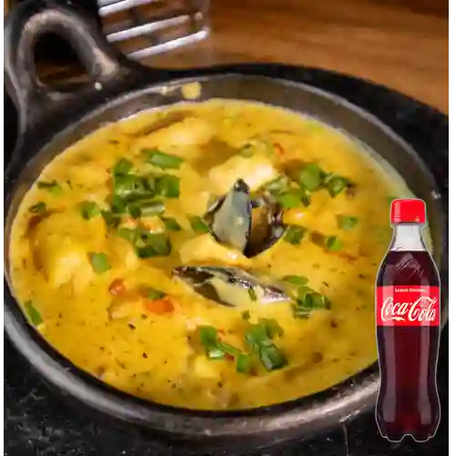 Combo Cazuela de Mariscos +Cocacola Orig 400ml