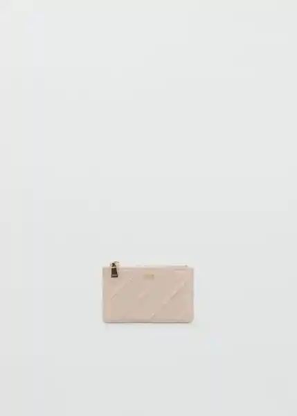 Monedero P Diagonal Offwhite Talla 99 Mujer Mango