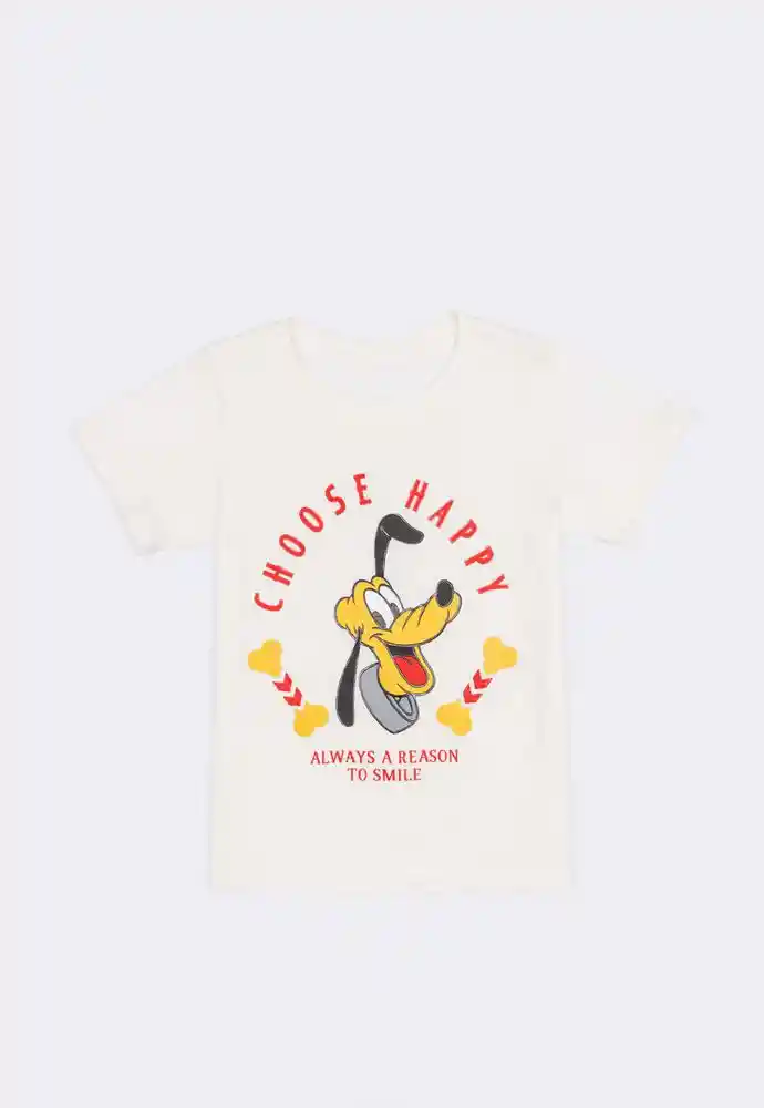 Camiseta Manga Corta 4t-ivory