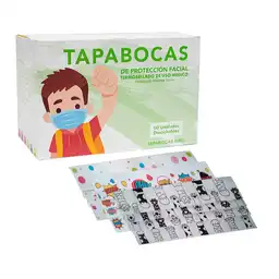 Nesd Tapabocas Termo Sellado Estampados para Niños