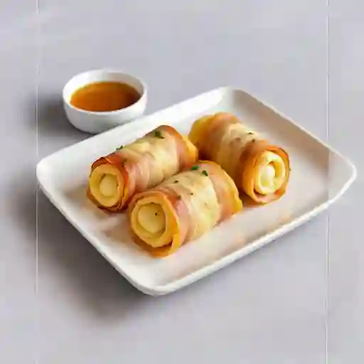 Rollitos De Mozarella Y Jamon 4 Unid.