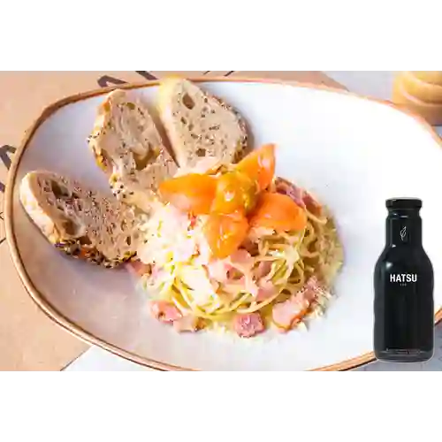 Combo Pasta Carbonara + Hatsu Negro 400 ml