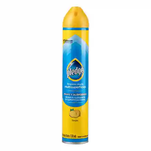 Limpiador Multisuperficies en Aerosol Pledge Limón 378 ml