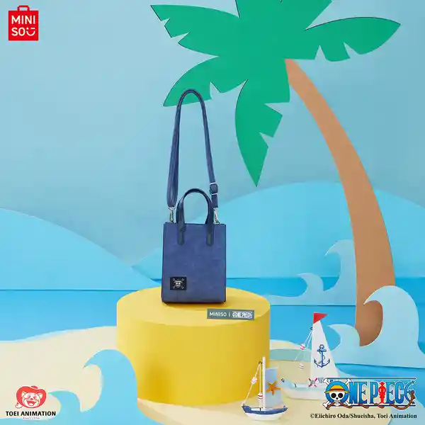 Bolso Crossbody Mini Serie One Piece Azul Miniso