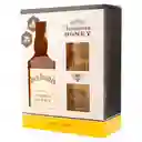  Jack Daniels Kit Whisky Honey + Vasos 