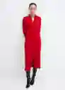 Vestido Bilma Rojo Talla M Mujer Mango