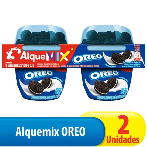 Alquemix Pack Yogurt con Trozos de Galleta Oreo