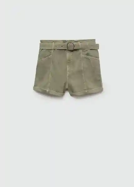 Short Delia Khaki Talla M Mujer Mango