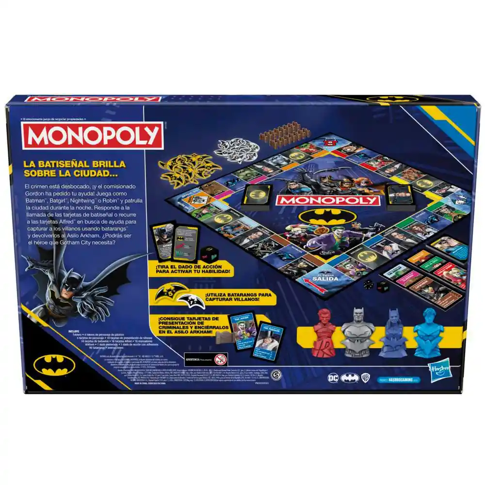 Hasbro Gaming Juego de Mesa Monopoly Batman