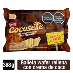 Galletas COCOSETTE Wafer con crema de coco pague 7 lleve 8 x 368g