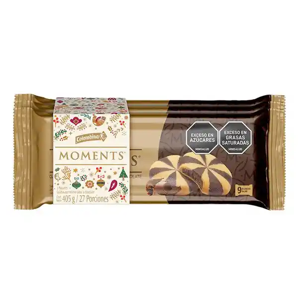 Moments Galleta Con Relleno Sabor a Chocolate