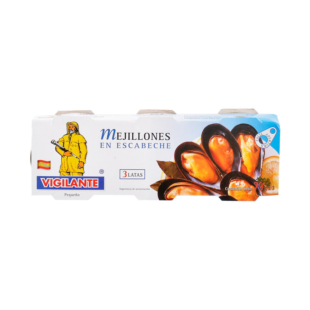 Vigilante Mejillones en Escabeche 79 g
