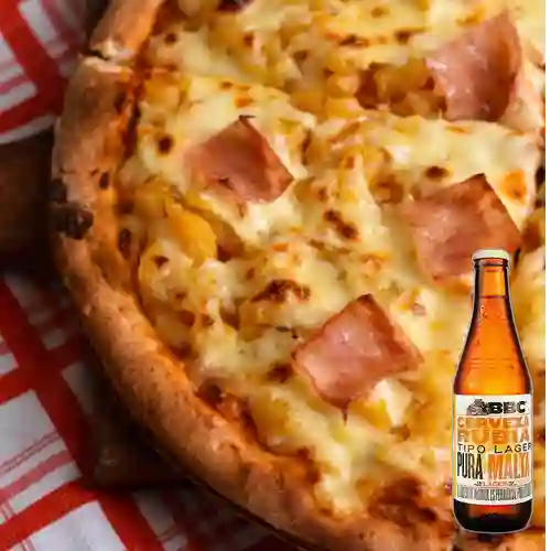 Combo Pizza Hawaiana + BBC Lager 330 ml
