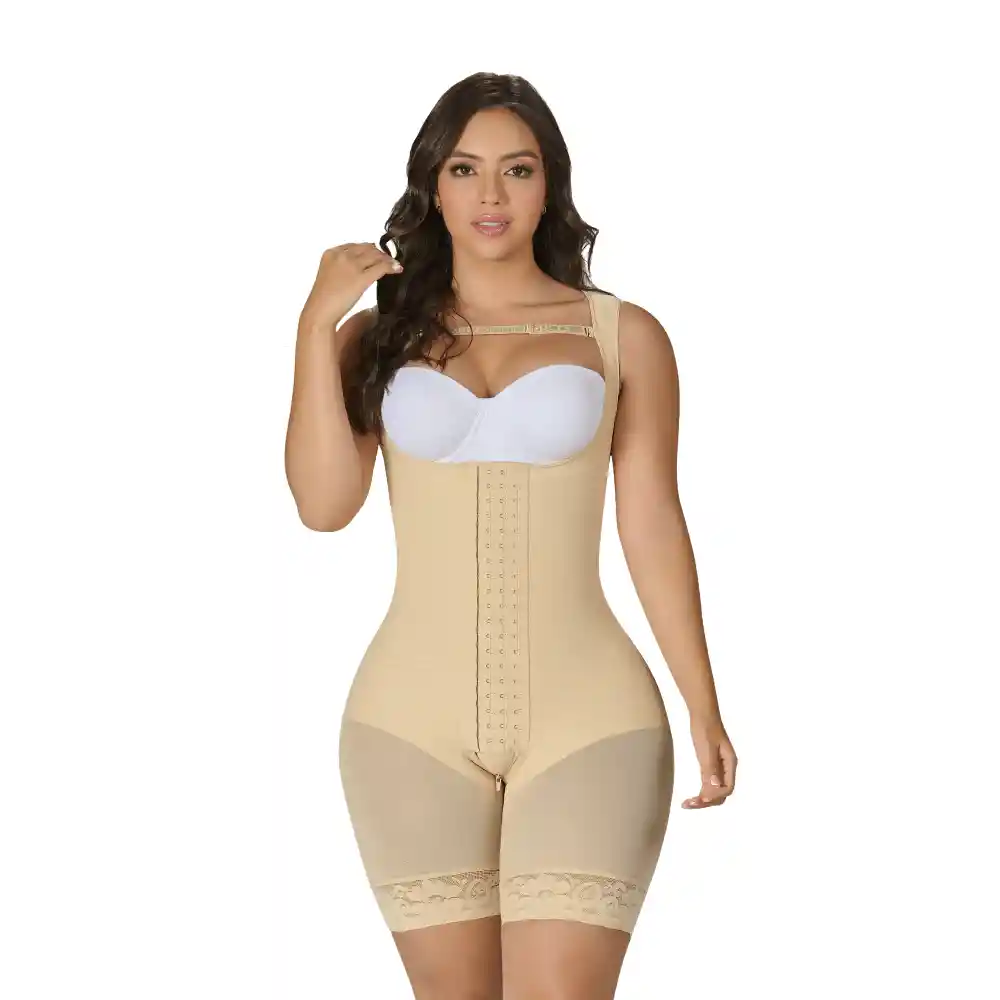 Faja Corta Myd Cobertura Espalda Negro Talla S F0065