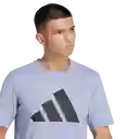 Adidas Camiseta Logo Manga Corta Entrenamiento Morado T M