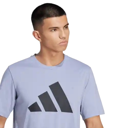 Adidas Camiseta Logo Manga Corta Entrenamiento Morado T M