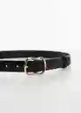Cinturón Mola Negro Talla L Mujer Mango