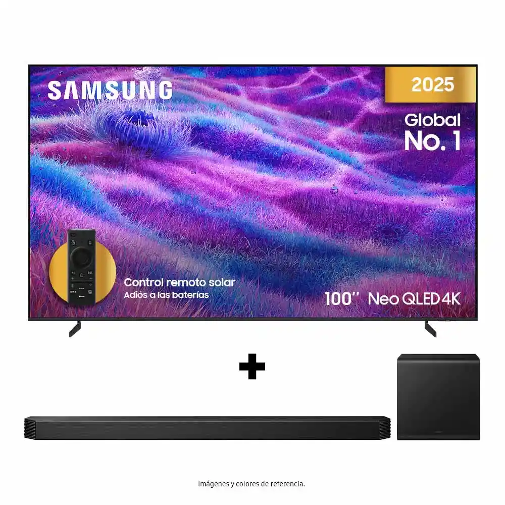 Televisor Samsung 100" Neo Qled 4k Smart Tv Qn100qn80f + Barra Q800f