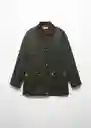 Chaqueta Trench Fox Dark Caza Talla 21 Teen Niñas Mango