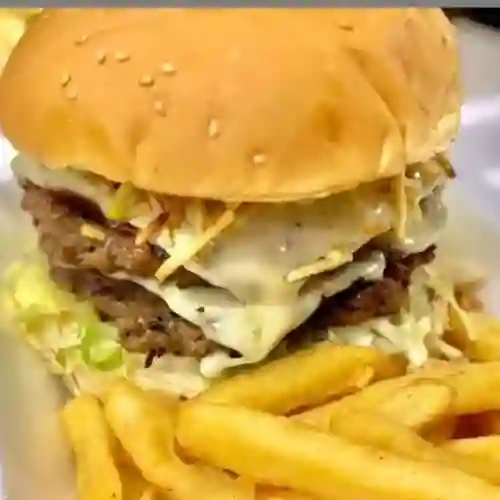 Hamburguesa Doble+ Papas