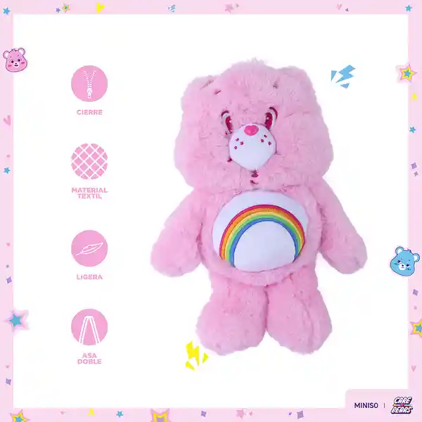 Maleta Cheer Bear Serie Care Bears Rosa Miniso