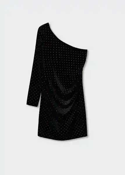 Vestido Xasibel Negro Talla L Mujer Mango